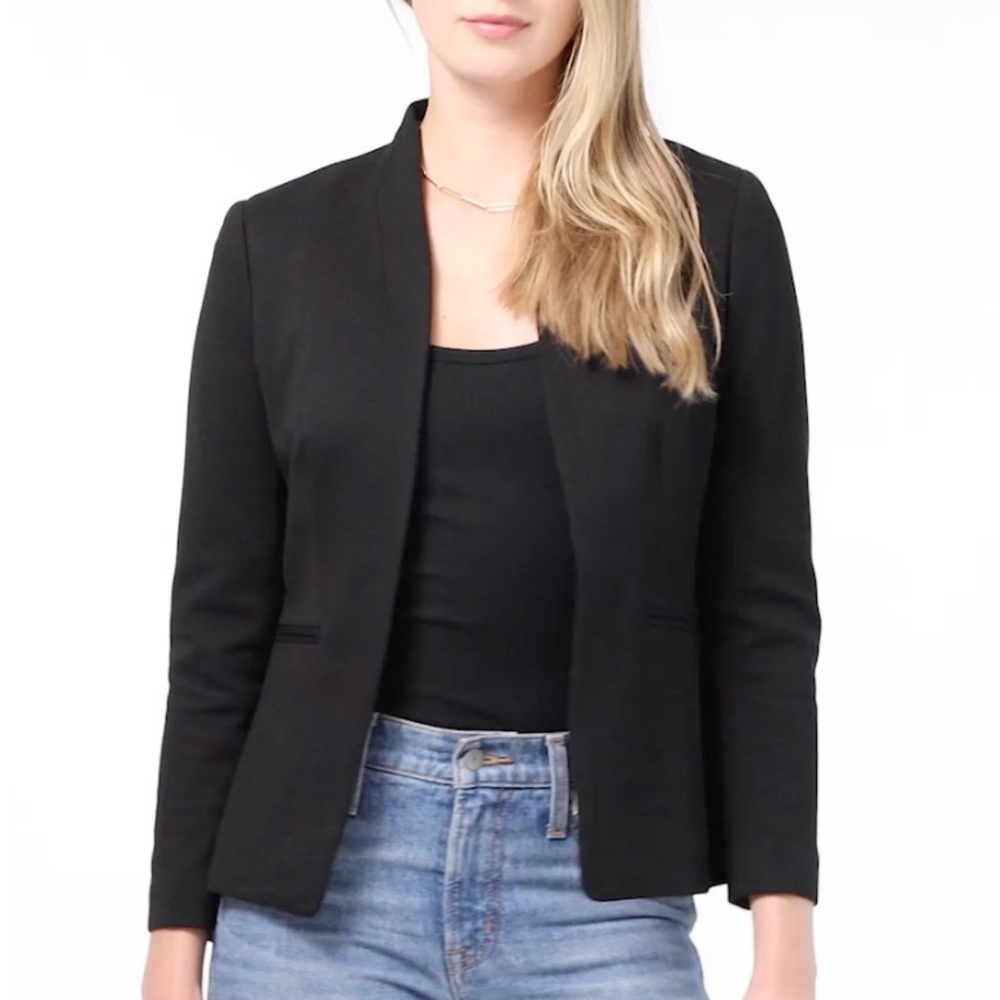 J Crew 365 Going-out Blazer in Stretch Twill Black Size 0